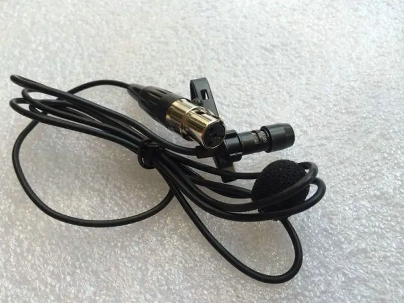 Профессиональный петличный нагрудный зажим для галстука кардиоидный конденсаторный микрофон для беспроводного тела-пакет передатчик Мини 4Pin 3 Pin XLR TA3F - Цвет: 4pin