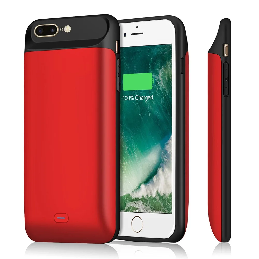 External Smart Back TPU Bumper Power Pack Bank Battery Charger Adapter Case Cover For