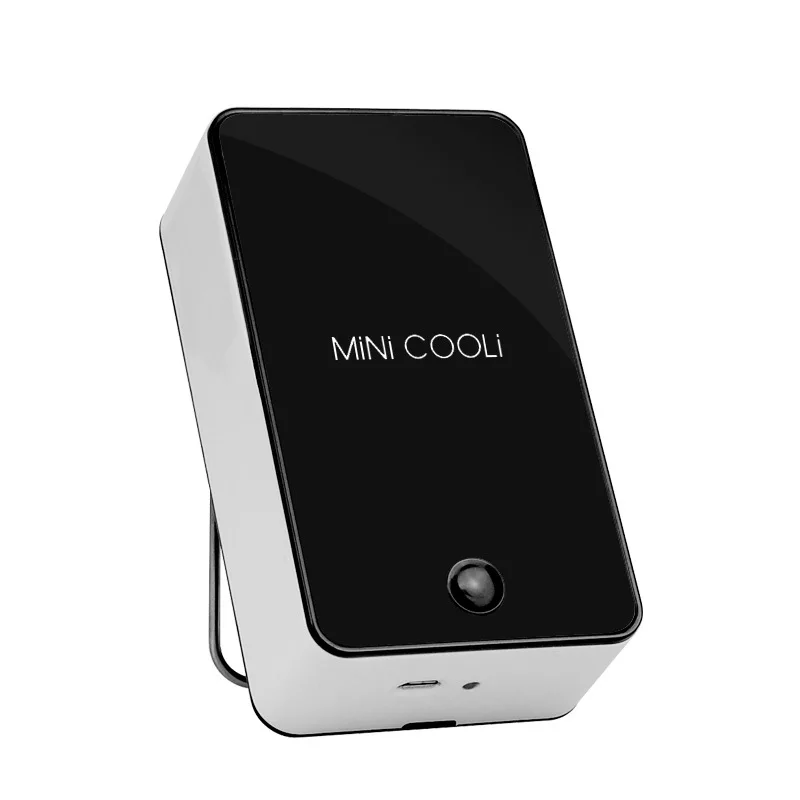 Mini portátil de aire acondicionado refrigerador batería recargable USB Ventilador sin cuchilla de aire Condicionado Ventilador