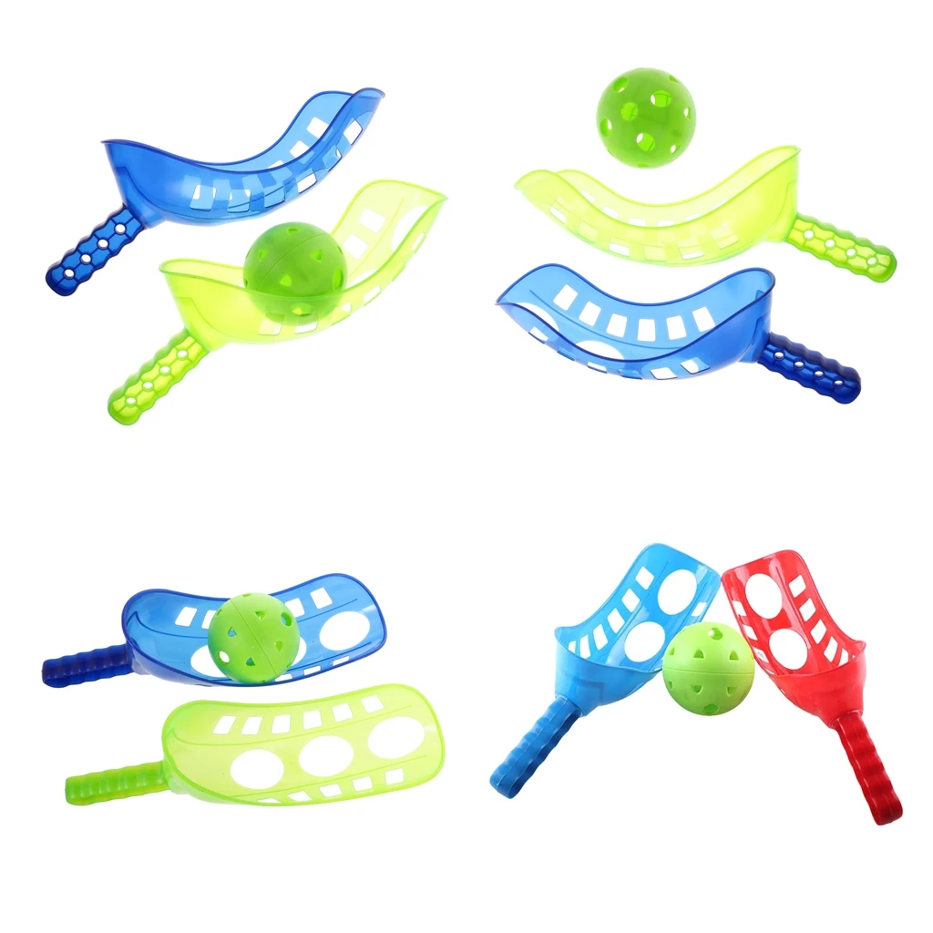4 Pair Of Fun Air Scoop Ball Toss And Catching Game Child Family Summer