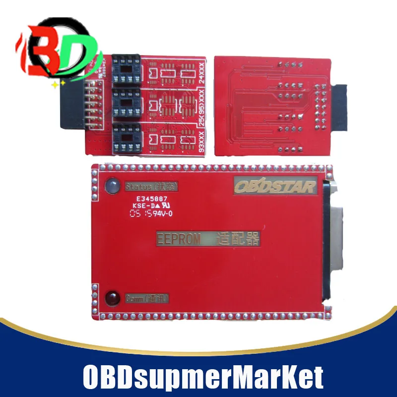 OBDSTAR EEPROM адаптер для X100 PRO X300 PRO Авто ключевой программист получить 1 шт. Nitro OBD2 или эко OBD2 без инструментов - Цвет: EEPROM Adapter red