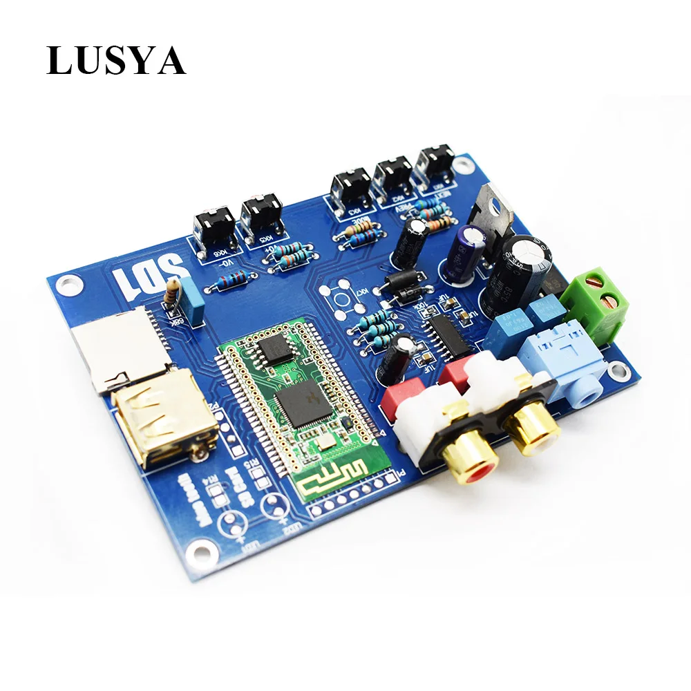 Lusya Bluetooth цифровая аудио Плата WAV/APE/FLAC без потерь ES9023 DAC декодирование ies или SPDIF