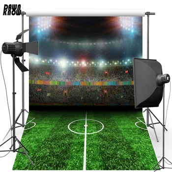 

DAWNKNOW Athletic Field Photography Background For Children Stadium Football Photocall Customize Backdrop For Photo Studio G374