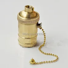 Все бронзовая молния кепки US типа UL E27/E26 лампа Эдисона, лампа ламповый Цоколь для люстры DIY люстра E27 держатель лампы