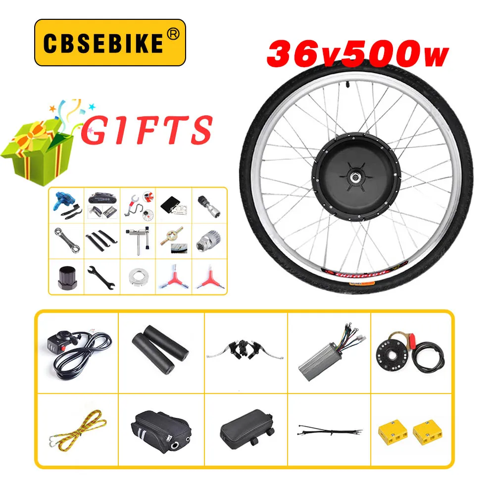 

Ebike front Motor Wheel Conversion Kit 36V 500W 20 24 26 28 29inch 700c EBike Electric bicycle