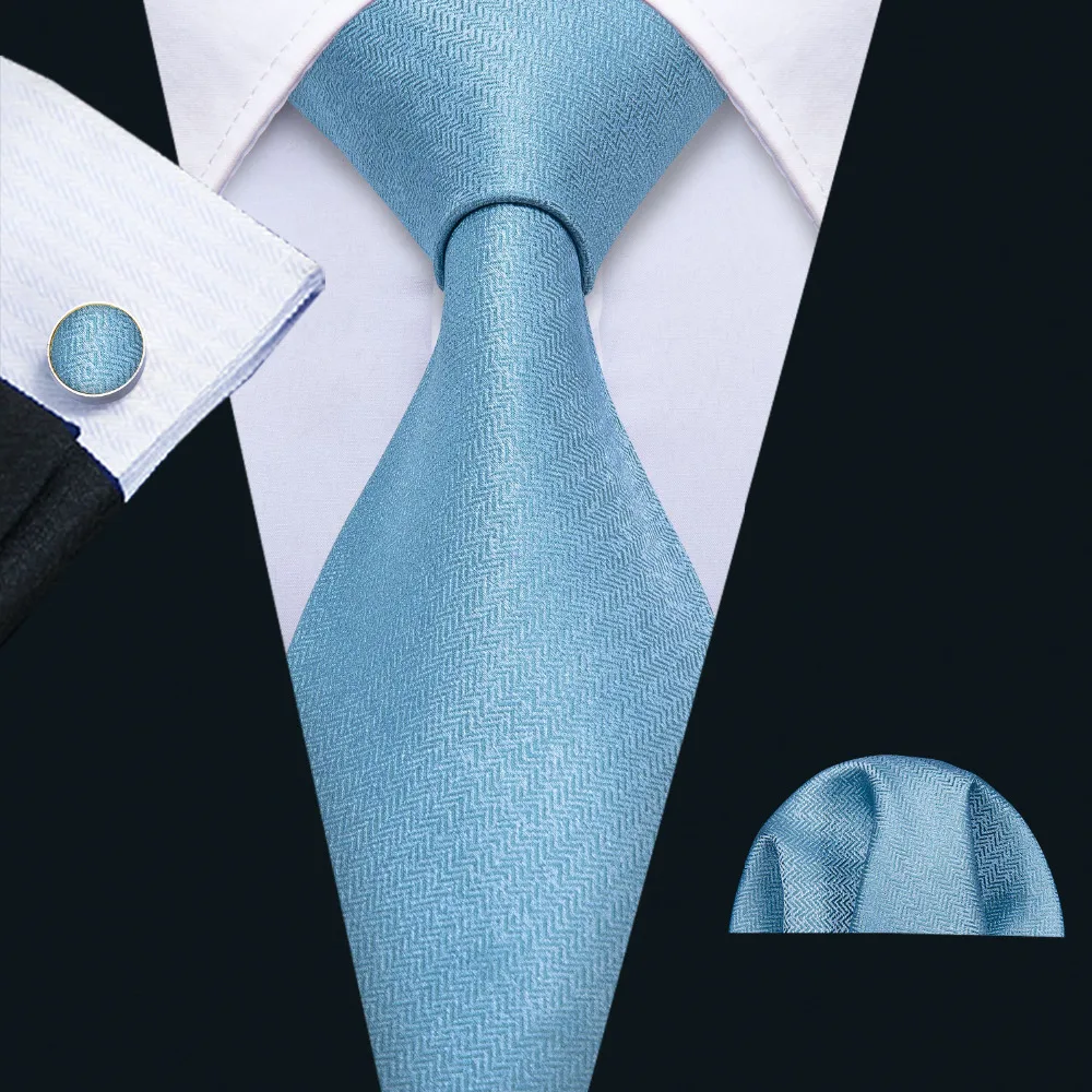 Барри. Ван дизайнерские модные синие геометрический галстук 100% шелковые галстуки для Для мужчин подарок Свадебные Жених Бизнес вечерние
