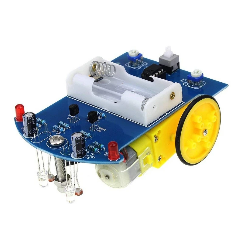 

D2-1 Electronic DIY Intelligent Tracking Line Smart Car Robot Kit Patrol Automobile Parts Children's Educational Toys Cars Model