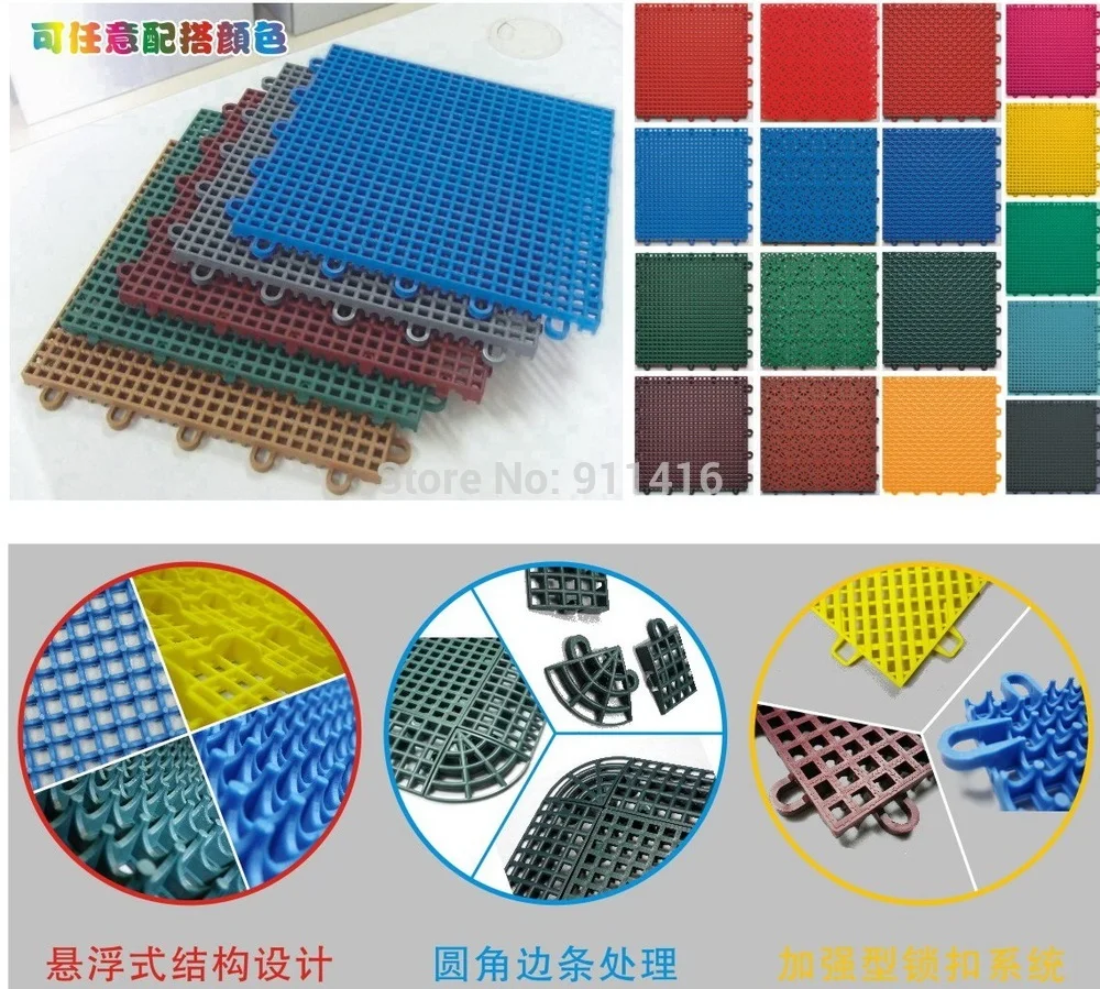 

Suspended slippery sports floors for CIT-10701