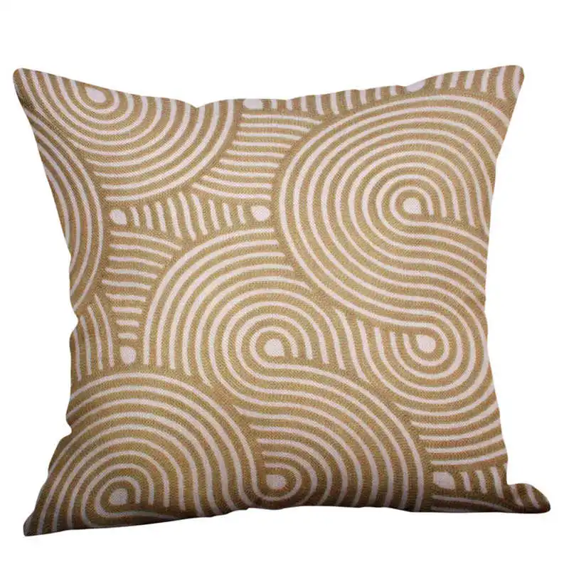 Green Lime Natural Cream Cotton Linen Pillow Case Sofa 4545 Cover pillow covers decorative embroidered Home Decor #3o11#f (8)