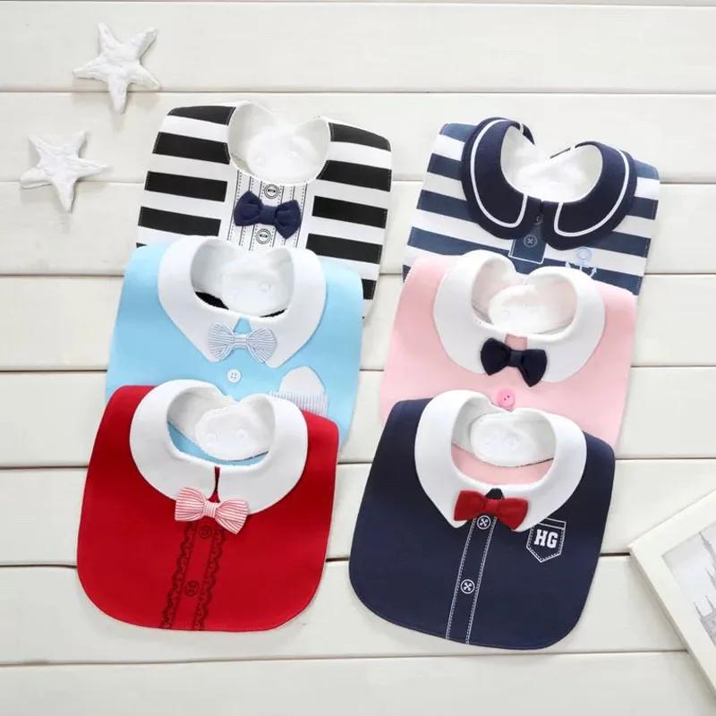 

New Baby Girl Boy Waterproof baby Bibs gentleman Princess style Kids Toddler Dinner Feeding Bib baberos bebe Baby Clothes