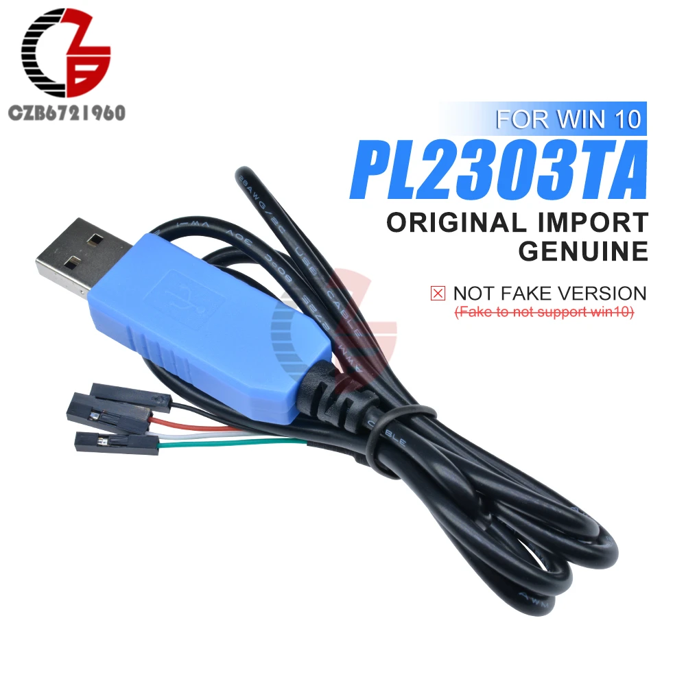 

Original 1M PL2303TA USB to TTL Serial Cable Download Debug Console Converter Cable Compatible with Win7 8 10 Replace PL2303HX