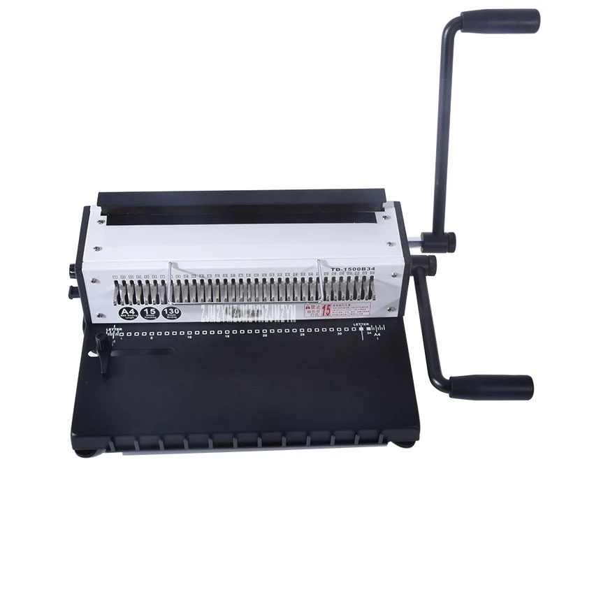 1 PC A4 Size Book Binding Machine ,34 Holes Puncher Binding Combs