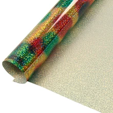 2" x 20"(50 см x 50 см) Голографическая круглая мульти теплопередача виниловая термопечать футболка винил