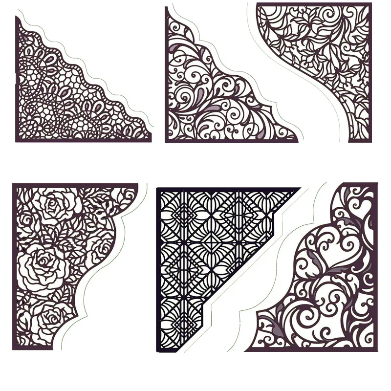 Lace Edge Border Frame Metal Cutting Dies Stencils For DIY