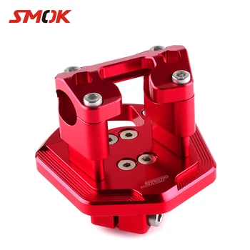 

SMOK Motorcycle Accessories CNC Aluminum Alloy 28MM Handle Bar Handlebar Seat Clamp Riser For Yamaha Smax 155 Smax155