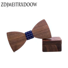 Однотонный комплект вечерние с галстуком-бабочкой для родителей и детей, милые домашние животные, для взрослых, для всей семьи, сатиновые, для вечеринки, ужина, свадьбы, деревянные Запонки