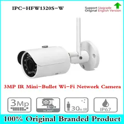 3MP Dahua Сеть HD Mini ИК-Цилиндрические Видеокамеры IPC-HFW1320S-W, бесплатная доставка