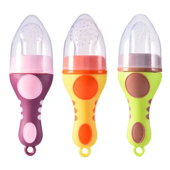 

Colorful Baby Pacifier Feeding Kids Food Feeder Soft Food Fresh Fruits and Vegetables Feed Tool Soother