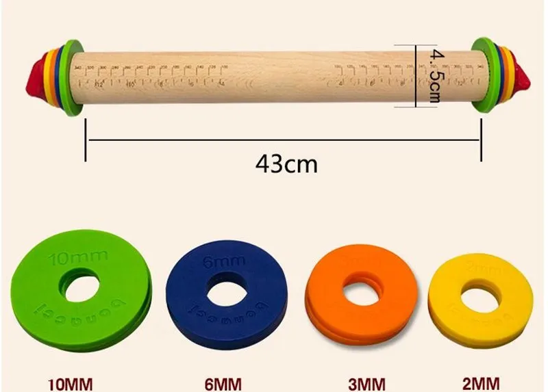 WALFOS новое качество DIY кухонная Скалка помадка паста торт ролик инструмент для выпечки торта-деревянная Скалка