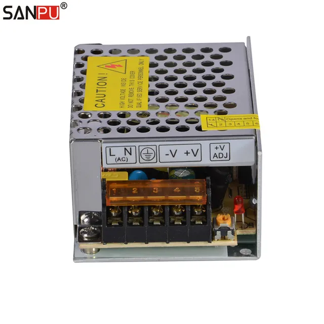 smps sanpu 35w 5v led power supply 7a cv led driver metal 5vdc ac dc