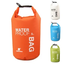 4 цвета 5L Открытый водонепроницаемый плавательный мешок кемпинг для хранения при сплаве сухой мешок с регулируемым крючок для ремней