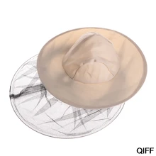 Пчеловодство шляпа пчеловодство джинсовая сетка голова Лицо протектор кепки комаров Открытый Кемпинг May06