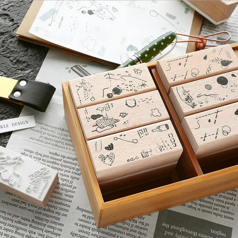 

Natural Forest weather Decoration Stamp Wooden Rubber Stamps For Letters Diary Craft Scrapbooking Stationery Standard Stamp