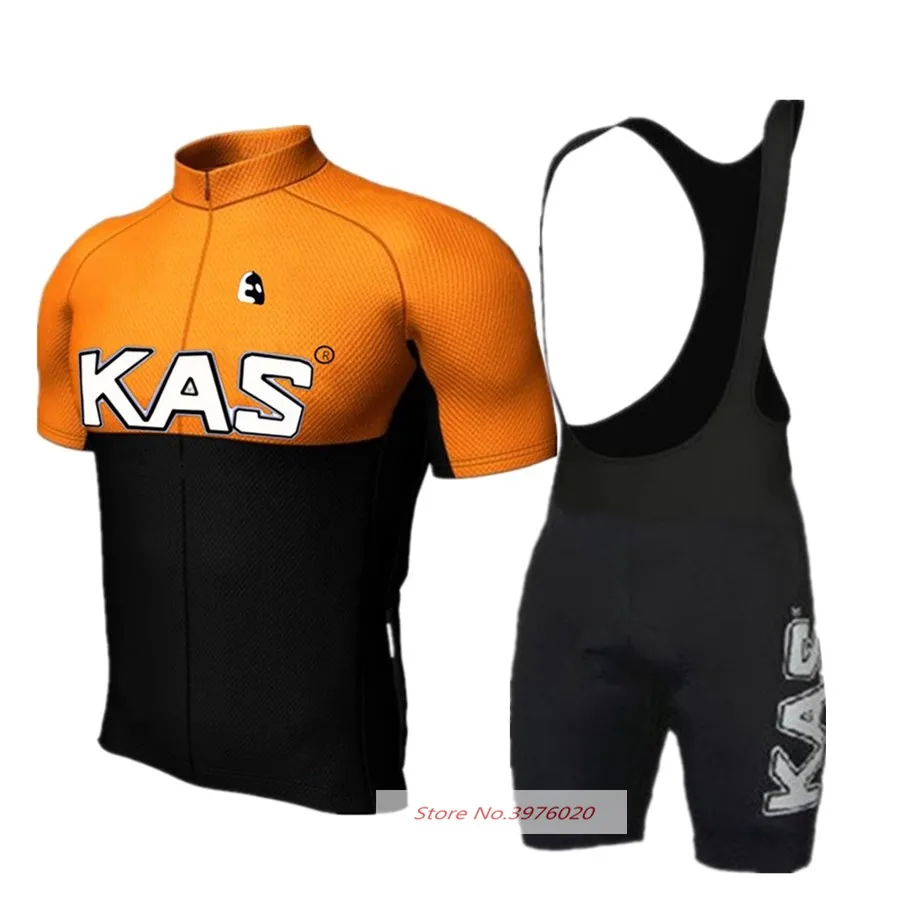 

full summer KAS Cycling set 2018 Cycle uniform Cycling jerseys man Bike jersey bib Short Breathable bic ycle jersey set