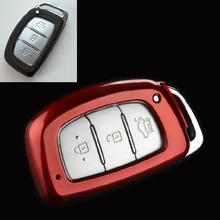 Авто ключница чехол для ключей защитный чехол для hyundai ix35 Solaris- smart key, автомобильный Стайлинг