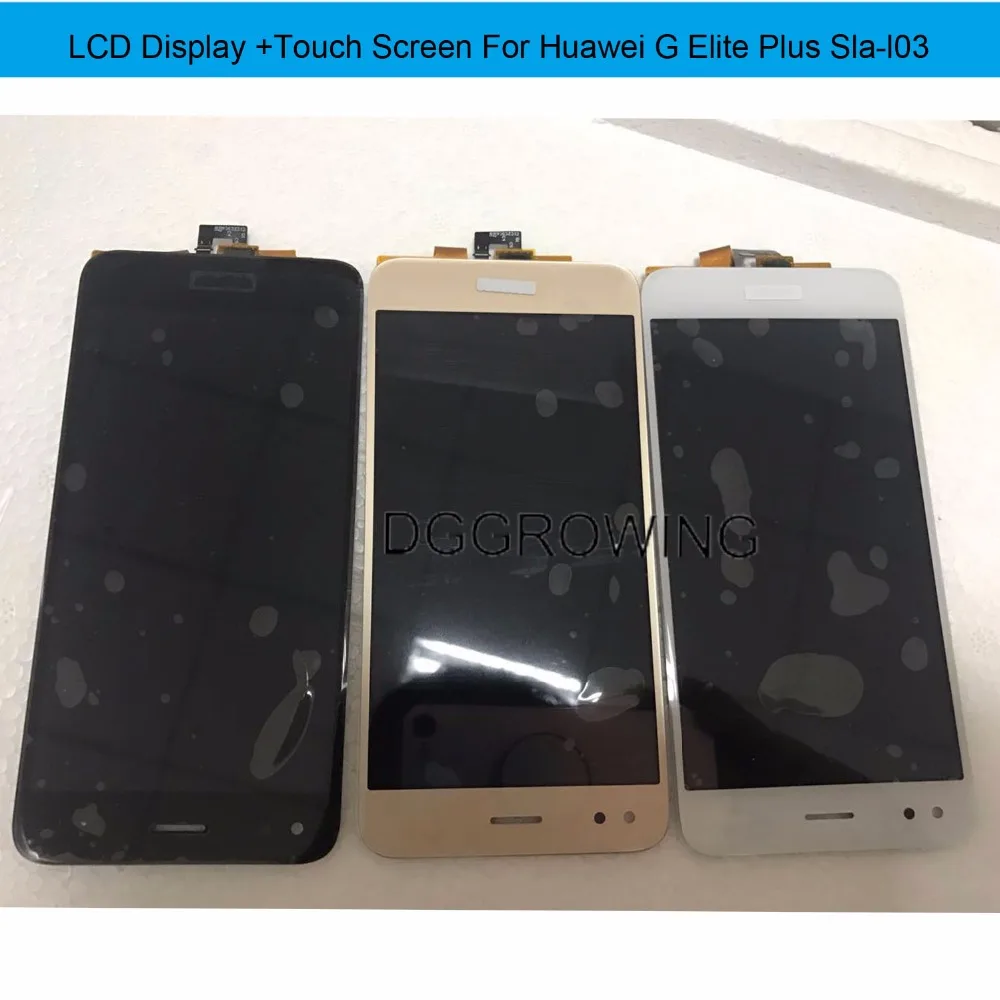 

DGGROWING 10 PCS/Lot Tested LCD Display With Touch Screen Digitizer Assembly For Huawei G Elite Plus SLA-L03 Replacement Parts