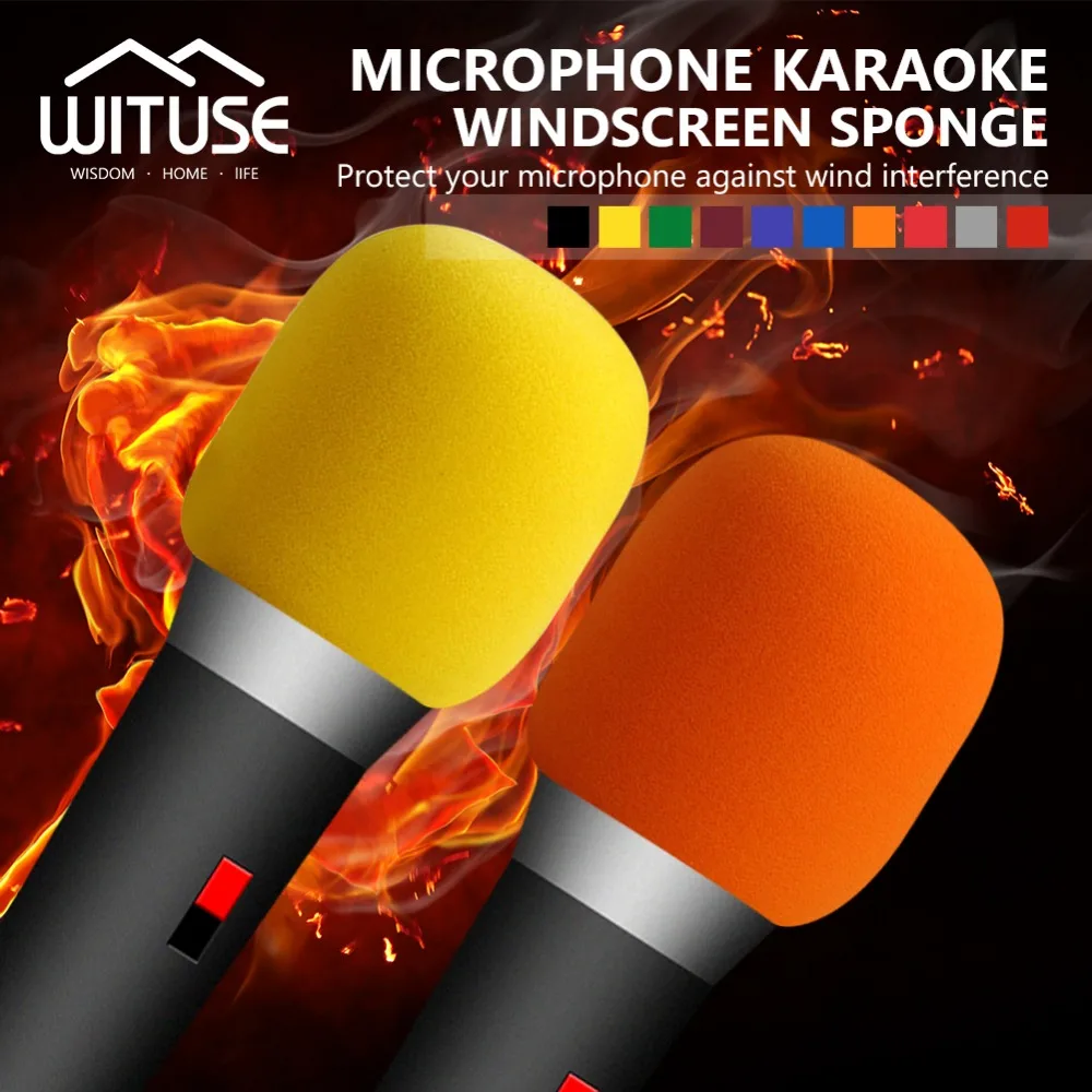 

Handheld Karaoke Microphone foam covers Windscreen Windshield for Sennheiser ME2 Sony V1 D11 7x3.5cm