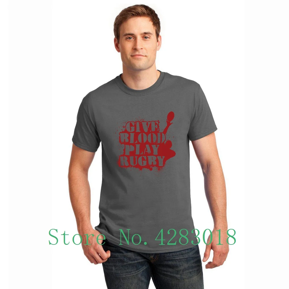 افساح المجال الدم الرجبي هدية تي شيرت رجل قصير كم الترفيه المضادة للتجاعيد المحملة قميص 2018 للرجال حجم S-3xl شعار الهيب هوب أعلى