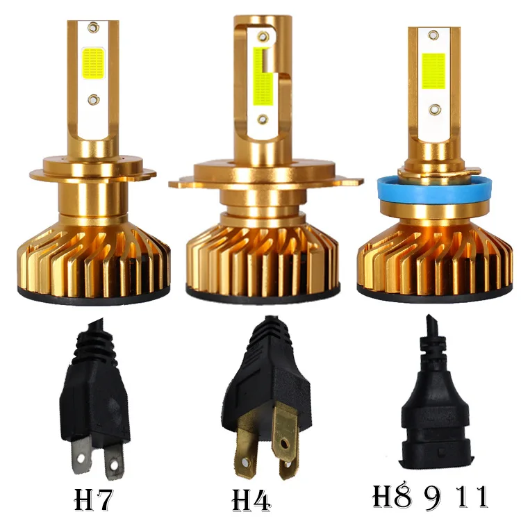 ZTZPIE 60W 3000K 8000K 6000K cob-лампы 10000LM 4300K автомобиля турбо Светодиодная лампа для шины CAN 9005 H1 H8 H9 H4 H3 9006 H11 H7 автоматического включения света