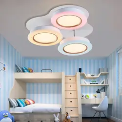 Современная Простота мультипликационных светодиодных потолочных ламп лампа с плафоном для дома, гостиной, потолочных светильников