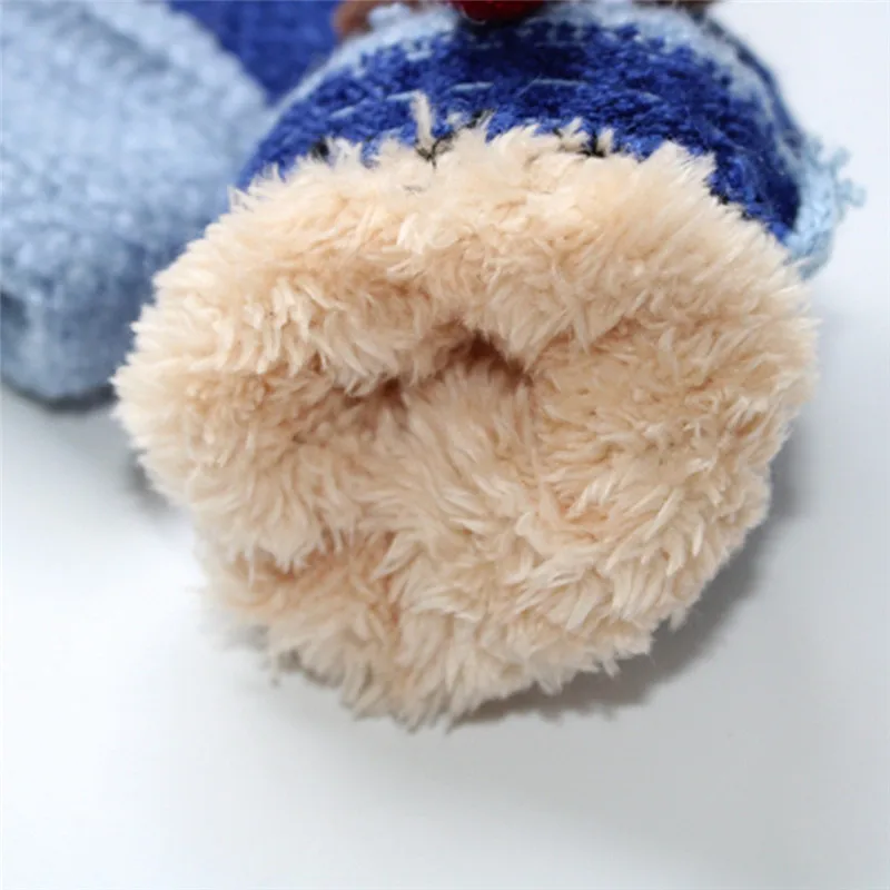Toddler Baby Cartoon Thicken Stitching Hot Girls Boy Winter Warm Straps Gloves 9