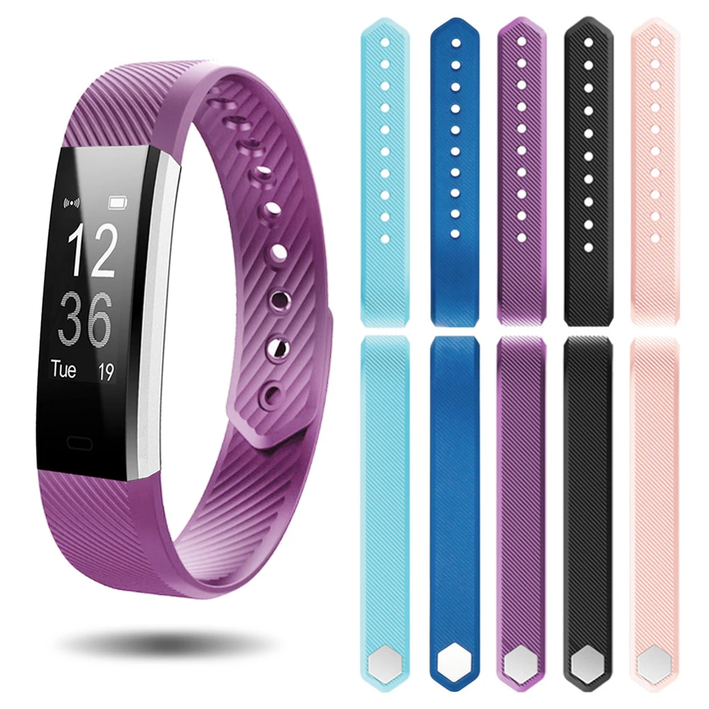 

Silicone Strap Band Stride Meter for ID115/ ID115 Lite/ ID115 HR Replacement Smart Bracelet Sport Wristbands
