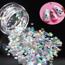 1 шт Серебристая звезда чешуя Мода лак для ногтей Серебряный Фиолетовый золотой цвет стойкий лак для ногтей девушка милый инструмент для украшения ногтей#1