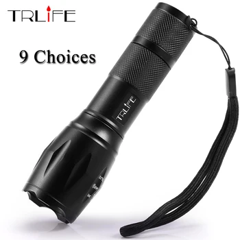

9 Choices LED Flashlight Portable Light COB Lamp Q5 T6 L2 Rechargeable Torch Penlight 18650 14500 Battery Lantern Waterproof
