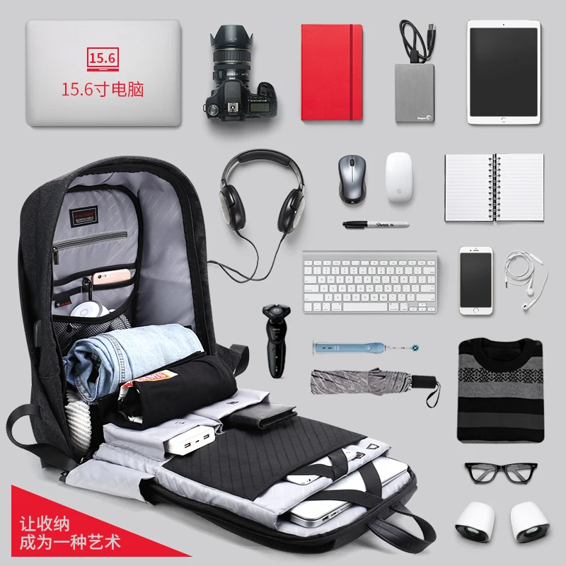 Ártico HUNTER de la escuela 15,6, Mochila impermeable Mochila de viajes de negocios USB volver paquete hombre bolsa Anti-robo regalo Ártico HUNTER de la escuela 15,6, Mochila impermeable Mochila de viajes de negocios USB volver paquete hombre bolsa Anti-robo regalo