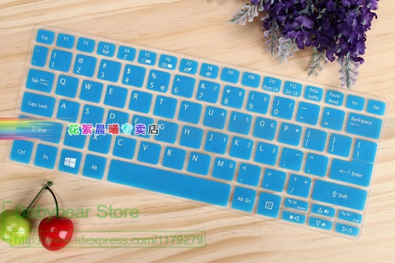 blue Силиконовый чехол для клавиатуры протектор кожи для acer R3-131T-C6Yb Tmp117 11,6 Es1-131 R3-131T 11,6 дюймов - Цвет: blue