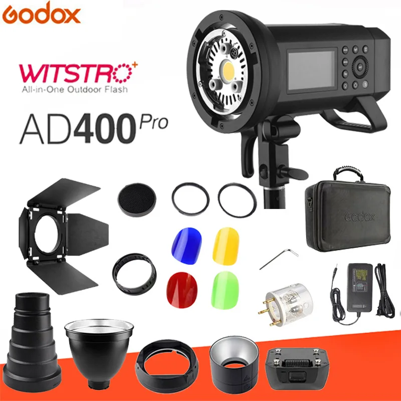 Godox AD400 Pro все-в-одном для съемки вне помещения с системой встроенный 2,4G Беспроводной X Системы+ софтбокс AD-S85S BD-08 SN-04 набор сот на выбор - Цвет: AD400pro kit 1