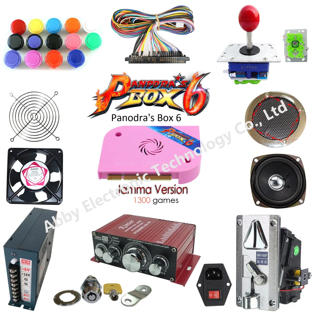 

multi game board arcade fighting game kit Pandora box 6 arcade game board