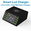 Chargeur sans fil Tongdaytech Qi pour Iphone X 8 Plus Multi 8 ports Lcd USB Charge rapide 3.0 chargeur rapide pour Samsung S10 S9 S8 ► Photo 3/6