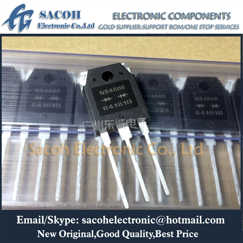 New original 10PCS/Lot NS4606 4606 or XS4606 XS4603 TO-3P 60A 600V Fast Recovery Diode Welding Machine | Электроника