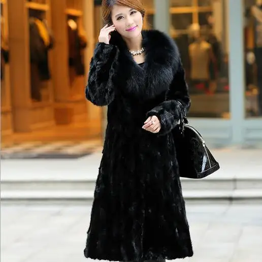 La Femme Plus Vestes 5xl Hiver Taille Manteaux Vintage G775 Furry En Femmes Fourrure Survêtement 2018 Épaissir Long Fausse 6xl WeD2H9IEY
