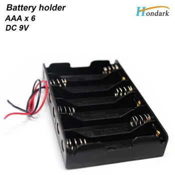 

9V battery holder AA6 battery case 6X1.5V battery box 6AA battery cell 6XAA battery shell ,200pcs/lot