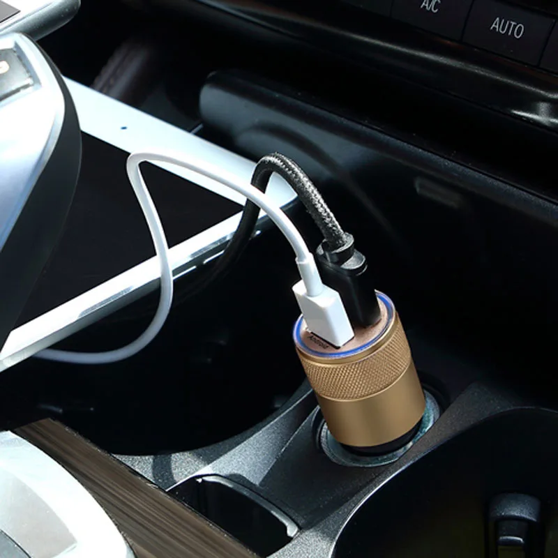 

1X Car Charger Dual USB Power Port Adapter Cigarette Lighter Converter For UAZ 31512 3153 3159 3162 Simbir 469 Hunter Patriot