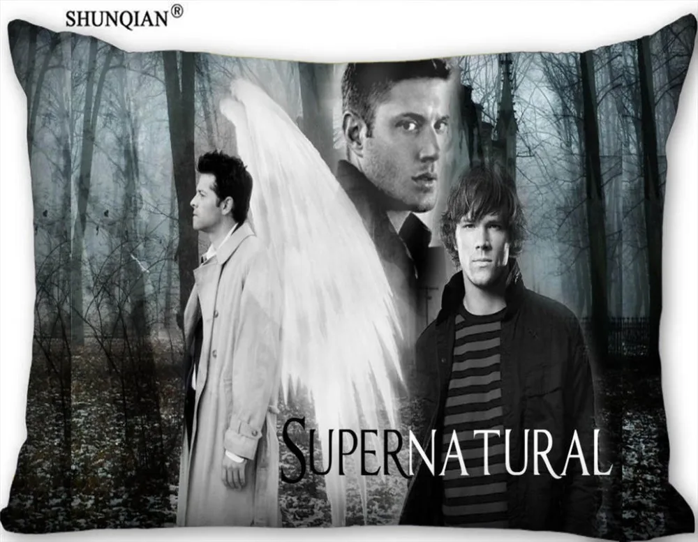 

Hot Supernatural Rectangle Pillowcase Zipper Wedding Custom Pillow Case For Bedroom Pillow Cover(two sides) 17-12.29