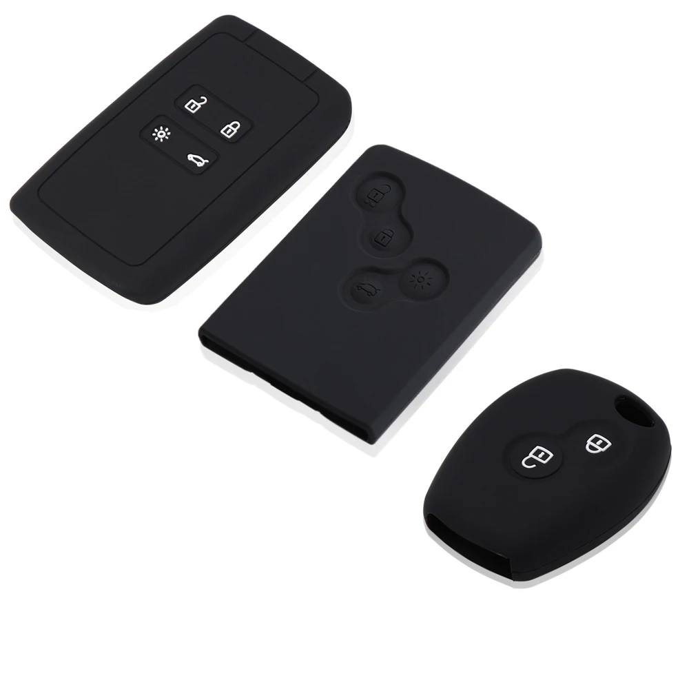 

Silicone Rubber Key Fob Cover Case Shell For Renault Clio Scenic Megane Duster Sandero Twingo Modus Koleos Kadjar Captur Key bag