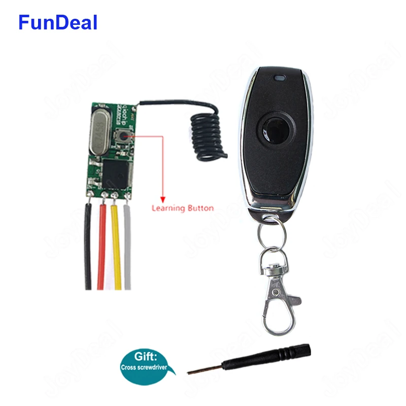 433mhz DC 3.6V 6V 12V 24V 1CH Mini Relay Wireless RF Remote Control Switch 433mhz DC 3.6V 6V 12V 24V 1CH Mini Relay Wireless RF Remote Control Switch